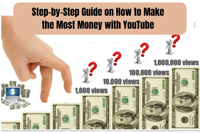 step-by-step guide on how to make the most money with youtube