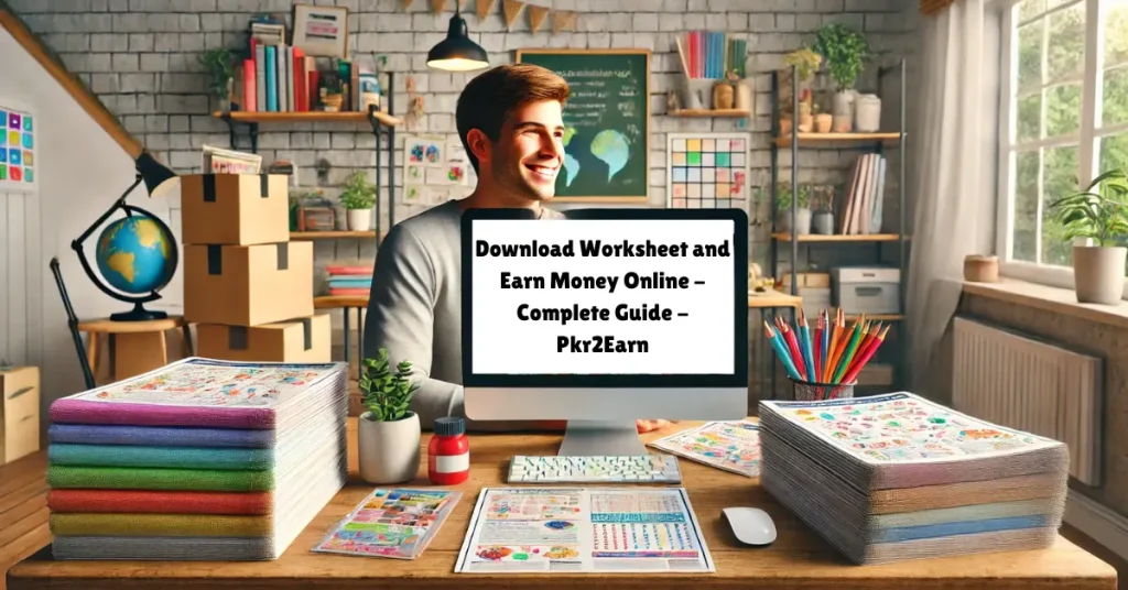 download worksheet and earn money online - complete guide - pkr2earn