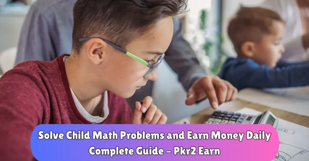 solve child math problems and earn money daily - complete guide - pkr2 earn