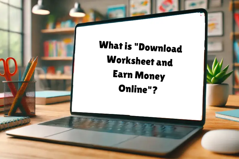 what is download worksheet and earn money online